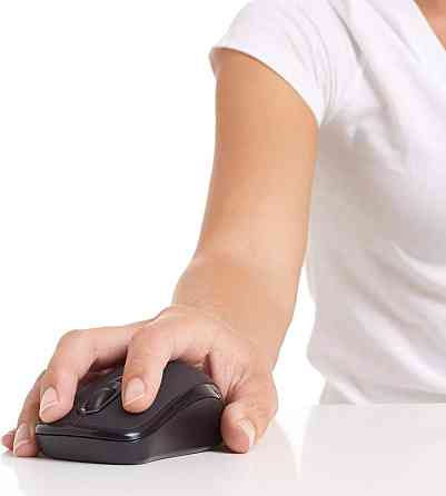 Беспроводная оптическая мышь с USB nano-приёмником черная универсальная для ноутбука и ПК Киев