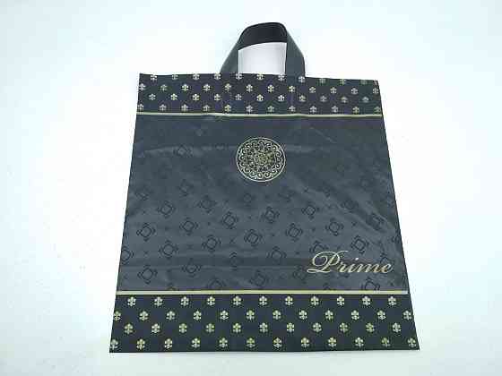 Пакет із петльовою ручкою-сер чорний "Прайм ЧБК 11769" (38х42) (50 шт) Харків