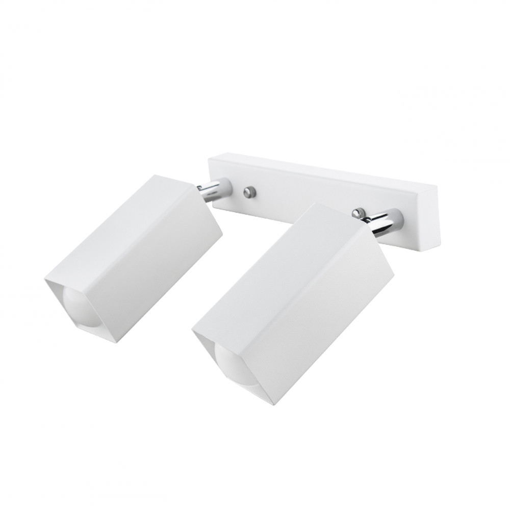 Потолочный поворотный светильник накладной 2 плафона Е27 белый Crocus SQ 1105-2 Киев - изображение 2