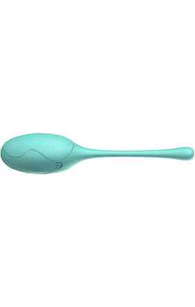 Виброяйцо Turquoise Pleasure 10 режимов вибрации цвет бирюзовый Sex Aura Киев