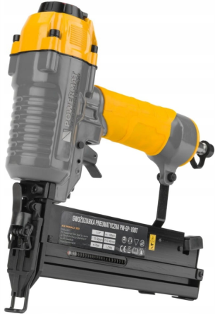 Пневмостеплер Powermat + набір скоб 750шт та цвяхів 1000шт (Польща) Київ