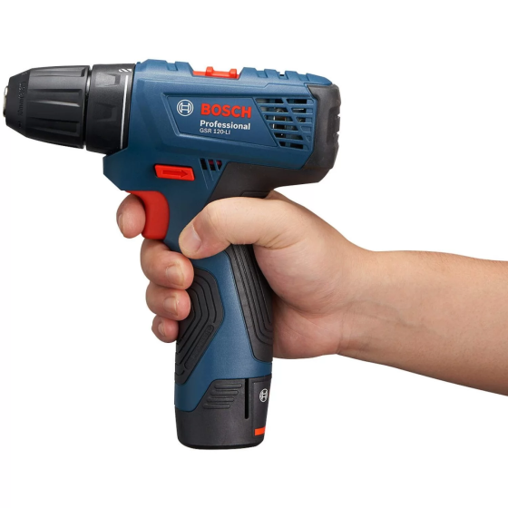 Аккумуляторная дрель-шуруповерт Bosch GSR 120-LI Professional : кейс, 2шт АКБ 12V 2Ah, набор бит и сверл Киев