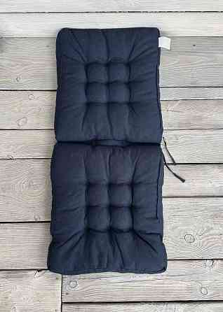 Подушка для стільців (50x120х8 см) подвійна Decorator Sawana колір темно-синій 84-143 Київ