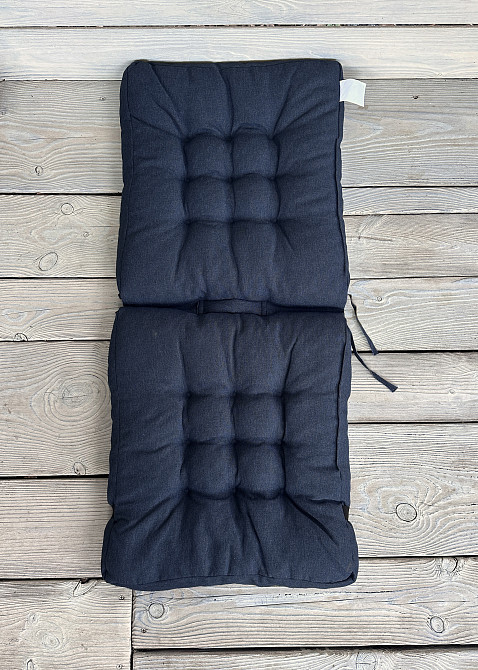 Подушка для стільців (50x120х8 см) подвійна Decorator Sawana колір темно-синій 84-143 Київ - фото 3