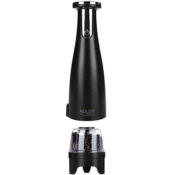 Млинок для спецій Adler AD 4449 black електричний/150мл/керамічні жорна/USB-C/3 змінні млинки/чорний Винница