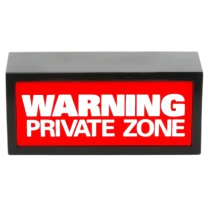 Реклама «Увага! Приватна зона» 17х6 см. Рівне - фото 1