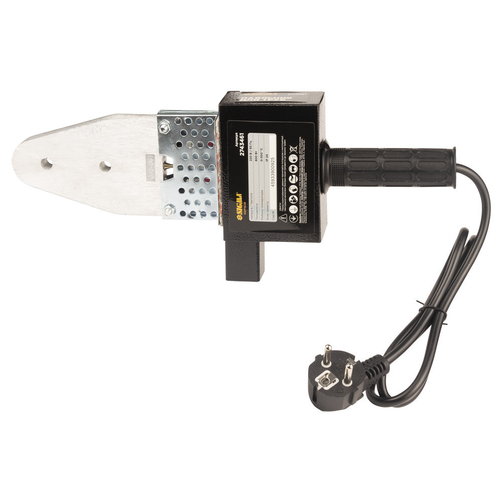 Паяльник для пластиковых труб 800Вт 20-63мм металлический кейс SIGMA (2743461) Киев - изображение 3