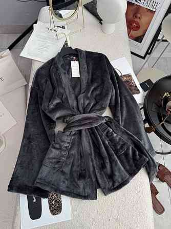 Жіночий стильний домашній махровий халат Графіт Одеса