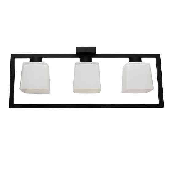 Люстра потолочная MSK Electric Boston на три плафона под лампу Е27 NL 400230-3 BK Одесса