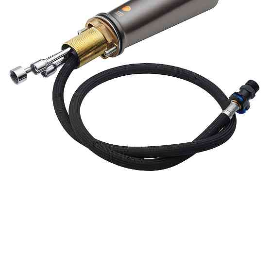 Смеситель для кухни с выдвижным изливом Kroner KRP Makon - GRP030-T графит Киев