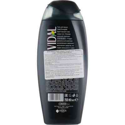 Гель для душа Vidal Энергия и спорт 250 мл (8008970010809/8008970056067) Винница