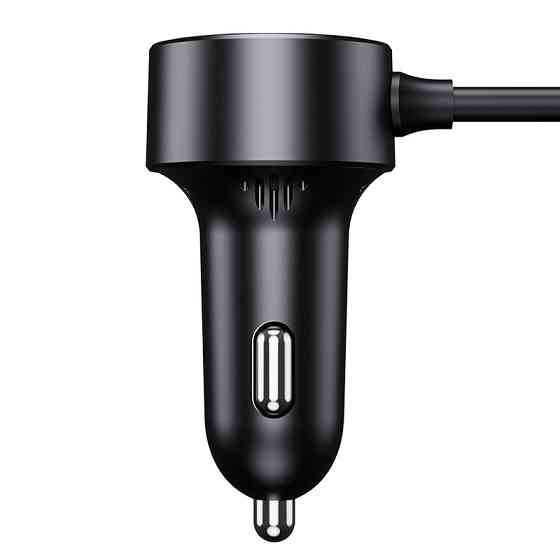 Автомобильное зарядное устройство Baseus High Efficiency Pro 1-for-2 Car Cigarette Lighter 30W Cosmic Black Одесса