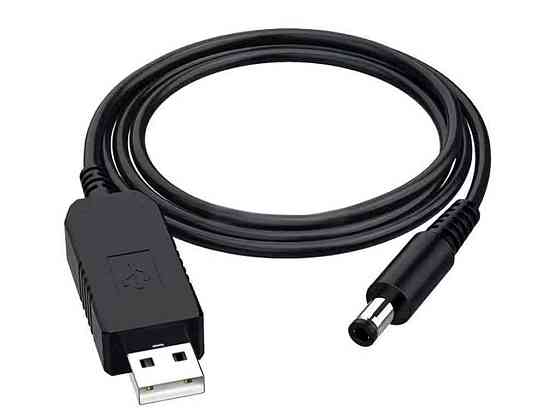Кабель DC-USB 9V 5,5x2,1mm (для роутера від повербанка) ТМ Китай Київ