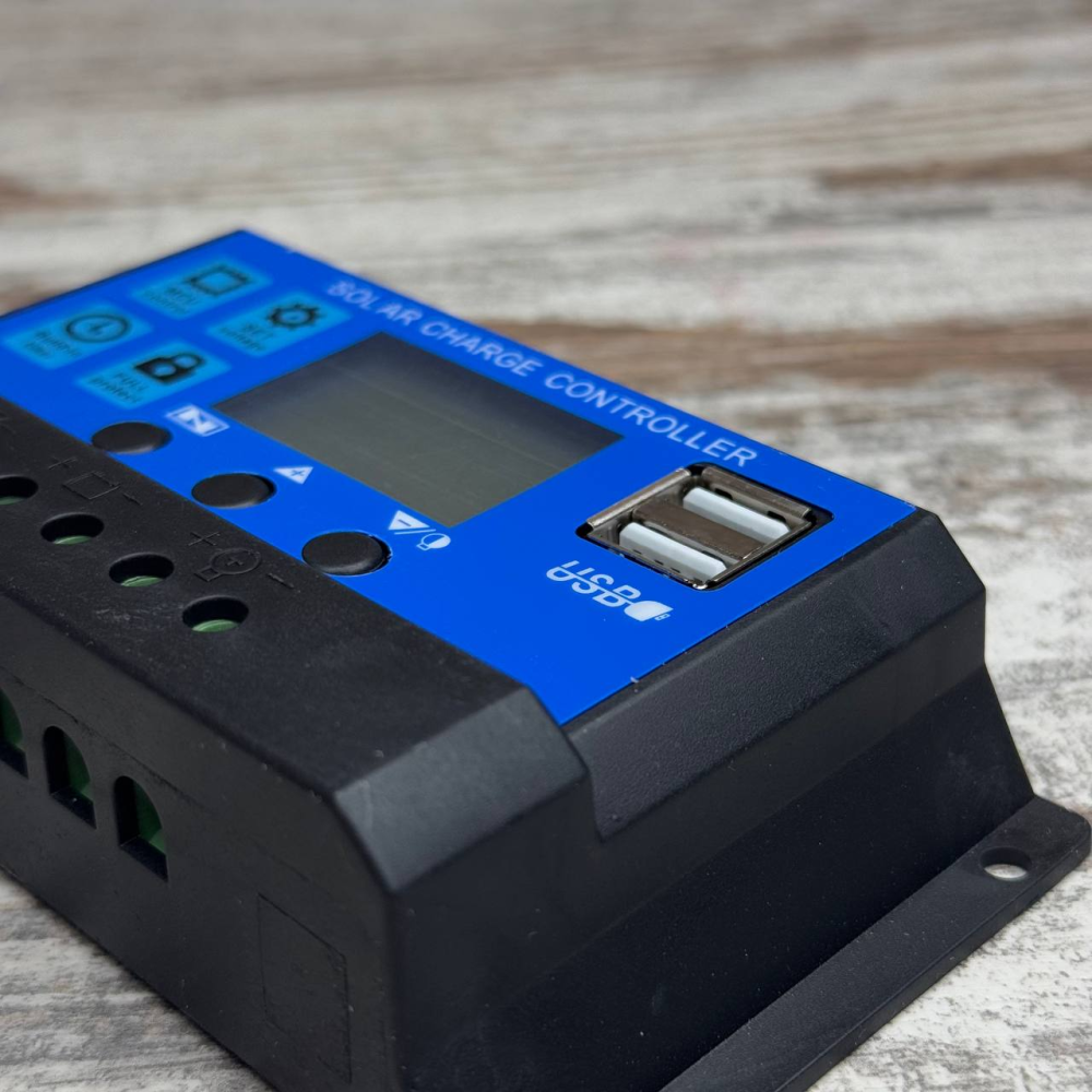 Контроллер заряда солнечной батареи KW1230 ШИМ 12/24В 30А с ЖК дисплеем и USB выходами 5В Киев - изображение 4