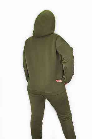 Теплый женский костюм на флисе батал Хаки 2XL/3XL Харьков