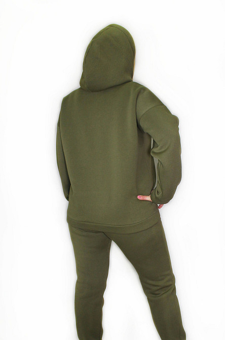 Теплый женский костюм на флисе батал Хаки 2XL/3XL Харьков - изображение 4