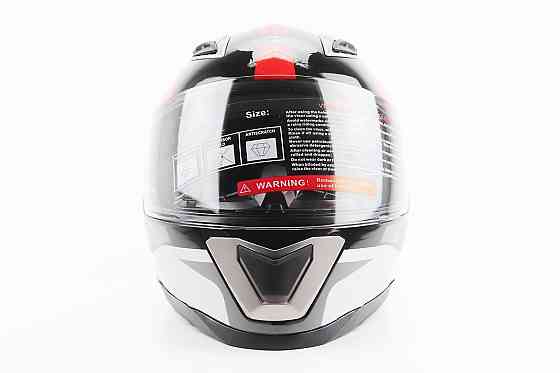 Шолом інтеграл, закритий BLD-M62 М (57-58см), ЧОРНИЙ/БІЛО-ЧЕРВОНИЙ Киев