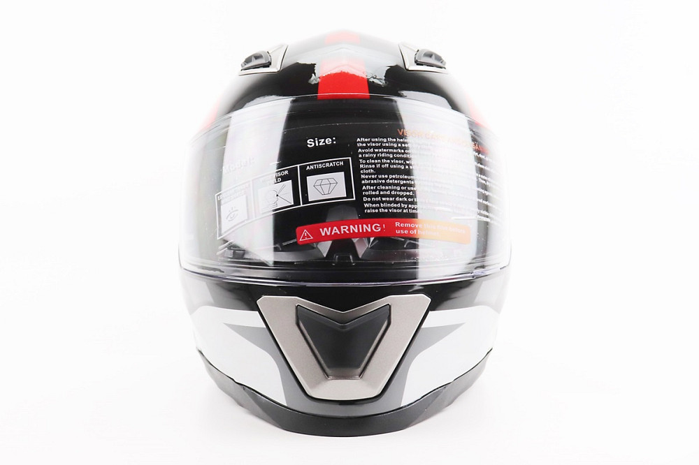 Шолом інтеграл, закритий BLD-M62 М (57-58см), ЧОРНИЙ/БІЛО-ЧЕРВОНИЙ Киев - изображение 4