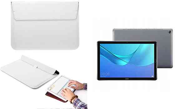 Чохол-конверт VitoCase для Huawei MediaPad M5 10, M5 Lite 10, з функцією підставки для планшета Білий Київ