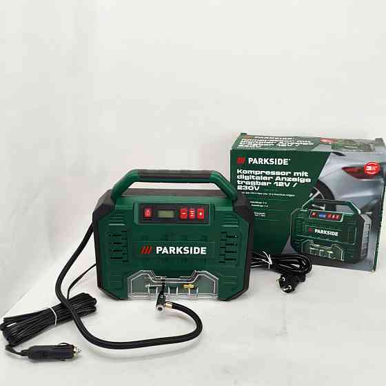 Автомобільний компресор 12/220в Parkside PMK 150 A1 компресор для підкачування коліс PY-56 Львів