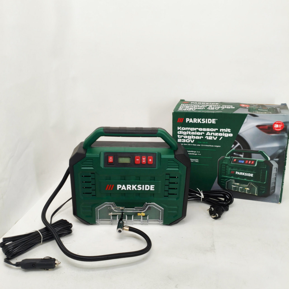 Автомобільний компресор 12/220в Parkside PMK 150 A1 компресор для підкачування коліс PY-56 Львів - фото 5