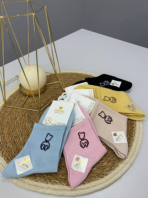 Носки женские со стильными мишками р.37-40 Черновцы - изображение 2