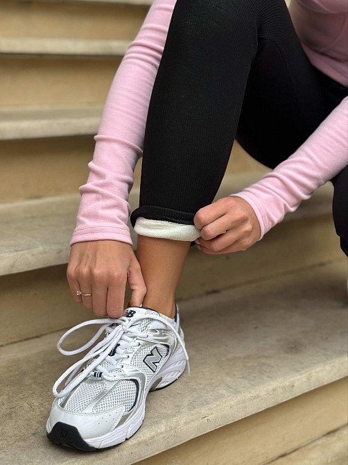 Жіночі базові теплі лосини в рубчик на хутрі Одеса - фото 2