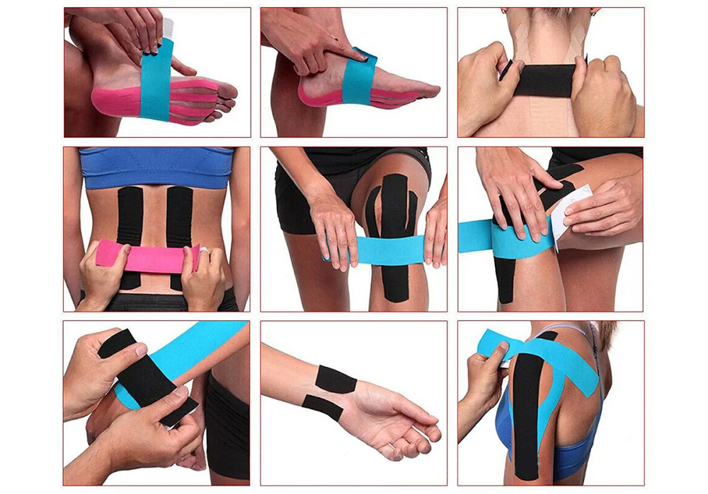 Кінезіологічний тейп EasyFit Kinesio чорний Коломыя - изображение 4