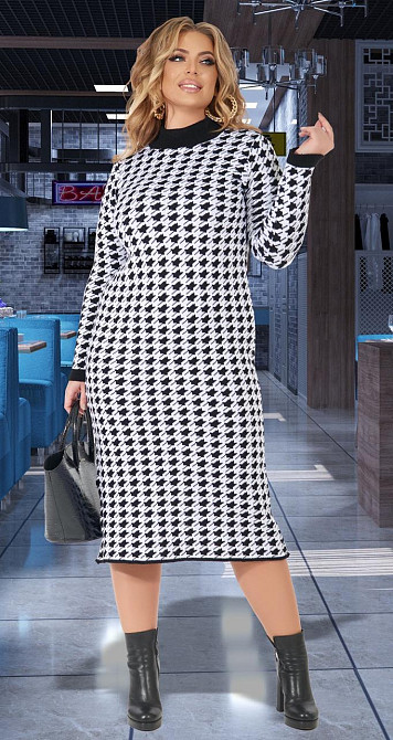 Платье вязаное  большого размера (48-52) Киев - изображение 4