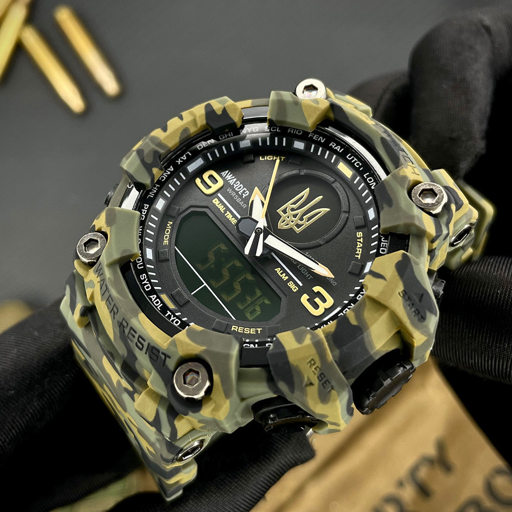 Awarder 001 Тризуб золото Camo Green Киев - изображение 9
