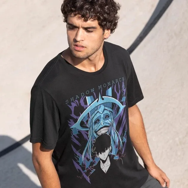 Футболка для підлітка хлопчика з принтом 140olo Leveling 140hadow Monarch 2 Розмір 160 Anime10657 Дніпро - фото 3