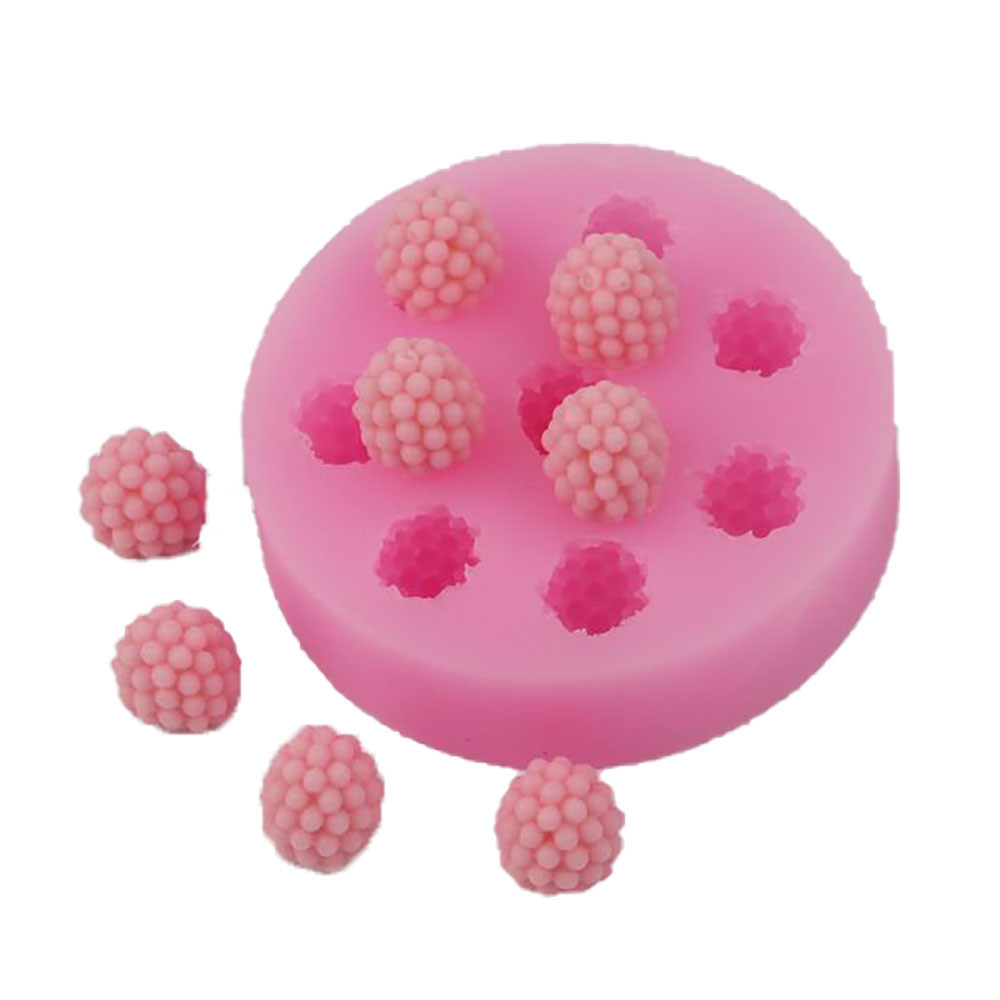 Молд силиконовый Ежевика 75 на 78 мм розовый Киев - изображение 6