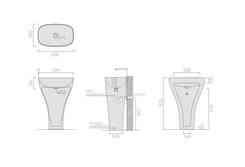 Раковина  Galassia Dream Wolnostojąca 60X38 Cm Biała - Odbiór Osobisty: Kraków, Warszawa (7304) Київ