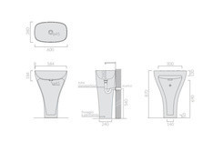 Раковина  Galassia Dream Wolnostojąca 60X38 Cm Biała - Odbiór Osobisty: Kraków, Warszawa (7304) Киев - изображение 1