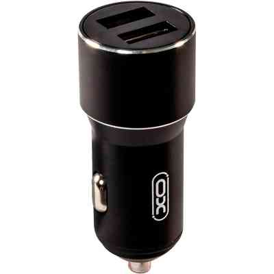 Зарядний пристрій XO CC30 Metal Car Charger Black (XO-CC30-BK) Вінниця
