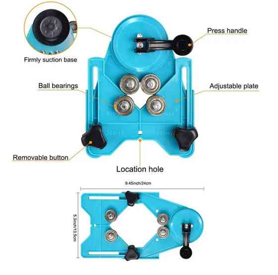 Набір шаблон для свердління та алмазні коронки 16 штук JNZ (429578957) Київ