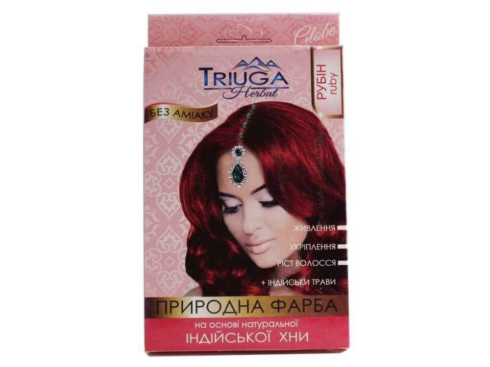 Краска на основе хны Рубин Природная 25г ТМ Triuga Киев - изображение 1