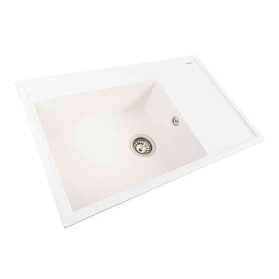 VALESO Гранітна мийка для кухні VALESO AZURIT 7950 матова Білосніжна Киев