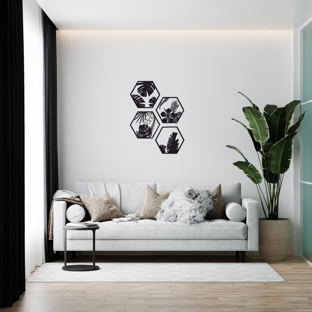 Тропические листья – деревянный настенный декор Киев - изображение 1