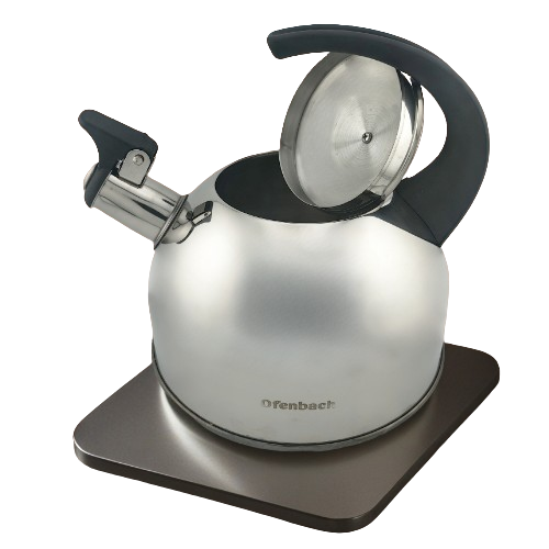 Чайник 1,5л нержавіюча сталь зі свистком з ручкою "soft-touch" 100314 Ofenbach Житомир - фото 3