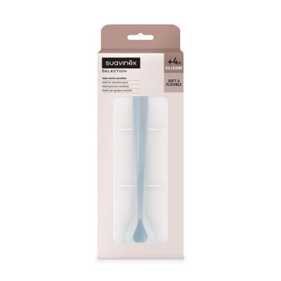 Набор детской посуды Suavinex Colour Essence силиконовая ложка голубая (401529) Винница - изображение 2