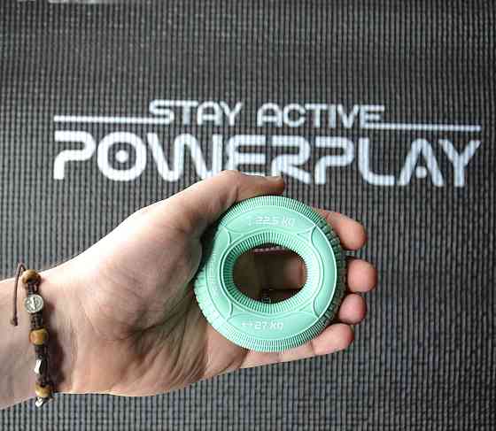 Еспандер кистьовий силіконовий PowerPlay PP-4330 Hand Grip Loops Medium 22.5-27 кг. М'ятний Луцьк