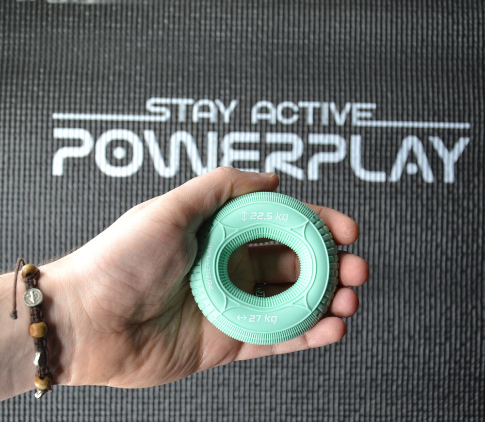 Еспандер кистьовий силіконовий PowerPlay PP-4330 Hand Grip Loops Medium 22.5-27 кг. М'ятний Луцьк - фото 3