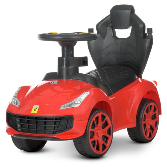 Дитяча каталка-толокар з батьківською ручкою M 4741-3 музика, світло Вінниця