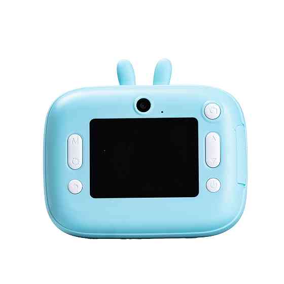 Дитяча фотокамера "Зайка" з миттєвим друком синя Київ