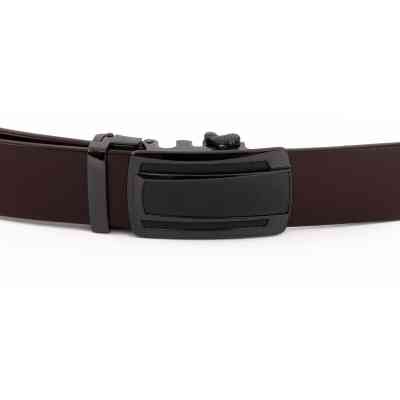 Ремень Vintage Мужской с затемненной пряжкой автомат Коричневый (20296) Винница