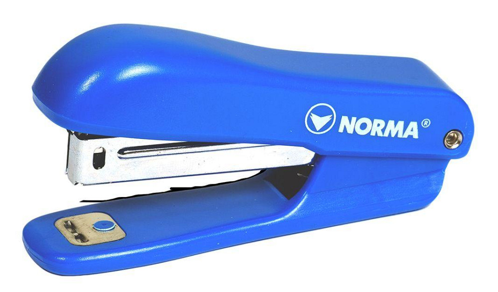 Степлер пластиковий №10 (10 арк.) "Norma" 40 мм. синій, 4029-06N, шт Київ - фото 1