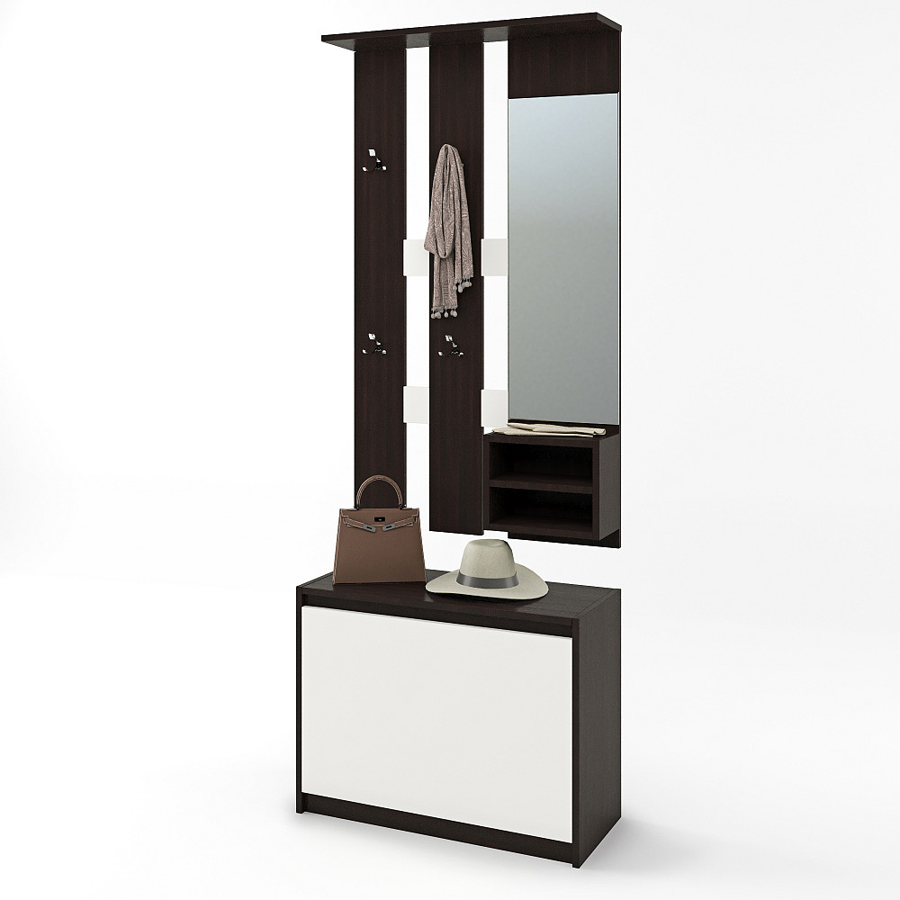 Прихожая для дома Эверест Микс венге + белый (DTM-2537) Львов - изображение 2