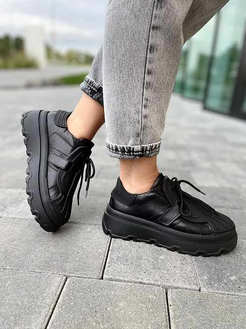 Olli Кросівки жіночі OLLI T-67-Люси чорні (весна-осінь, шкіра натуральна) (4781) лише 36р. Коломия - фото 8