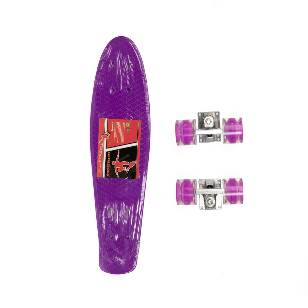 Скейт детский пенни борд 56х14 см, скейтборд Profi MS0848-5 алюминиевая подвеска, Фиолетовый Каменец-Подольский - изображение 4